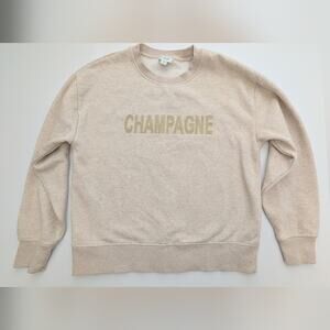 J. Crew Factory Champagne sweatshirt Size Extra Small XS Crew Neck